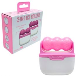 15 pieces Beauty Md 2 In 1 Soothing Ice Roller For Face And Body In Pink - Skin Care