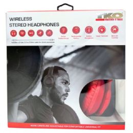 6 pieces of Tko Bluetooth Headphones In Red