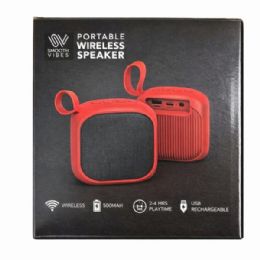 6 pieces 3.5" Portable Wireless Speaker In Assorted Colors - Speakers and Microphones