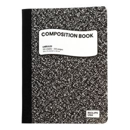 48 pieces of Notebook 100sheet 9.75x7.5 In Unruled Composition W/class Schedule&math Charts