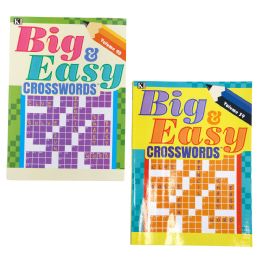 96 pieces Crosswords Big & Easy 2 Assorted In Floor Display - Crosswords, Dictionaries, Puzzle books