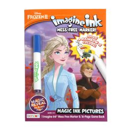 12 pieces Imagine Ink Frozen 2 Magic Ink Color Book W/marker Pp - Coloring & Activity Books