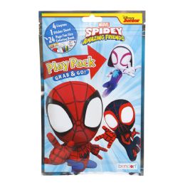 48 pieces Play Pack Spidey And His Amazing Friends 4crayons, 25stickers, 24pg Fun Size Color Book - Coloring & Activity Books