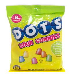 24 pieces Dots Sour Gummies 8 Oz Peg Bag On Mdse - Food & Beverage