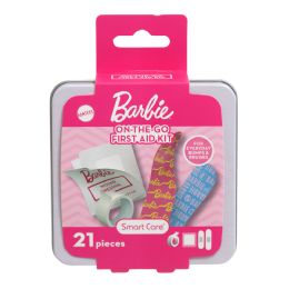 24 pieces First Aid Kit 21pc Barbie Tin Peggable - First Aid and Bandages