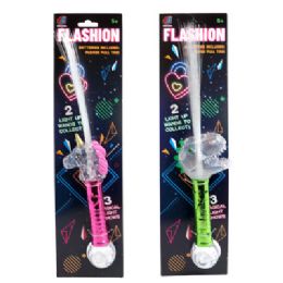 12 pieces Optic Spray Wand 15in Lightup Dino/unicorn Multicolor Lites & Function Full Tcd - Light Up Toys