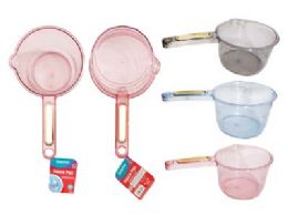 72 Pieces SAUCE PAN 6.3" Diameter X 11.22" X 3.94" High CLEAR Color - Pots & Pans