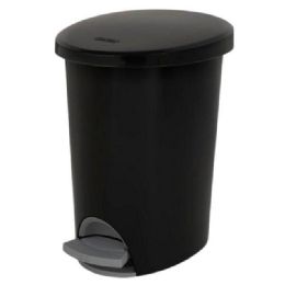 4 pieces 2.6 Gal SteP-On WbskT-Rfid Blk - Waste Basket