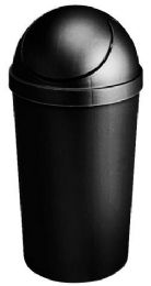 12 pieces 12qt Swing Top Waste Basket Black - Waste Basket