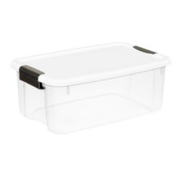 6 pieces 18 Qt Ult Stor Box White - Storage & Organization