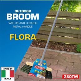 16 of "flora" Outdoor Broom With
plastic Coated Metal Handle