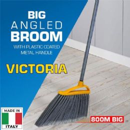 16 of "victoria" Big Angled Broom With
plastic Coated Metal Handle