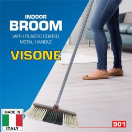 20 of "visone" Broom With Plastic Coated Metal Handle