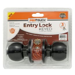 12 of Entry Lock With Key Asst  (black)
