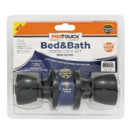 12 of Bed & Bath NoN-Key Door Lock With Locking (black)