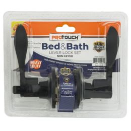 12 of Bed & Bath NoN-Keyed Lever Handle With Locking (black)