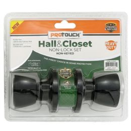 12 of Hall & Closet No Locking Door Lock Asst (black)