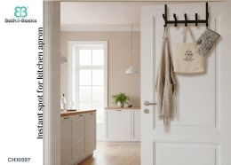 12 pieces Over The Door Hook - Matte Black - Hooks