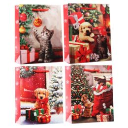 120 of Xmas Bags Glitter 4 Asrtd (m)