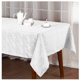 12 of 60x84" Jacquard Tablecloth Texture Design Assorted