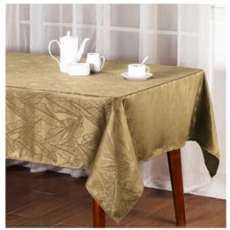 12 of 52x70" Jacquard Tablecloth Leaf Design Assorted