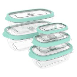 12 pieces Rectangular Durable Food Storage Container Set Of 5 - Food Storage Containers