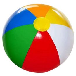 48 Pieces 20" Inflatable Beach Ball Multi Colors - Inflatables