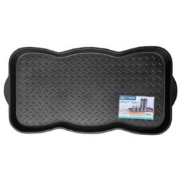 24 pieces 15-inch X 30-inch Boot Tray Mat Wavy Design - Serving Trays