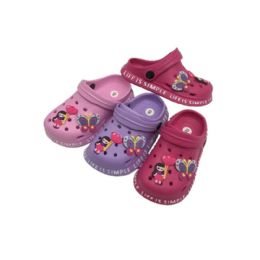 Wholesale Footwear Junior Girls Clog 3 Assorted