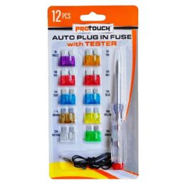 48 pieces 12pc Auto Fuse Set With Tester Pen - Auto Maintenance