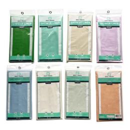 48 pieces Pvc Shower Curtain Liner  Lt Color Asst 2.4g - Shower Curtain