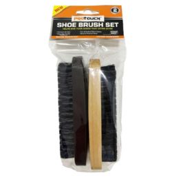 Wholesale Footwear 2pk Shoe Brush Asst