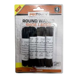 Wholesale Footwear 4pair 110cm Round Waxed Shoe Laces