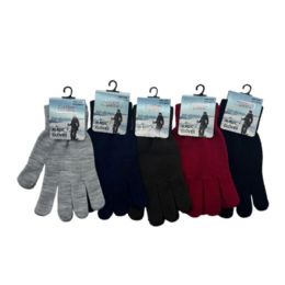 96 pieces Acrylic Winter Magic Gloves, 4 Assorted Colors - Fleece Gloves