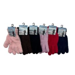 96 pieces Fleece Winter Gloves Assorted Colors - Fleece Gloves