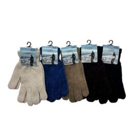 96 pieces Unisex Chenille Winter Touch Screen Gloves, 6 Assorted Colors - Fleece Gloves