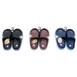 18 pieces Boys Slipper 3 Assorted Colors - Boys Slippers