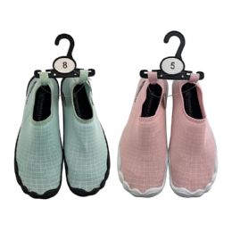 24 pieces Ladies Aqua Shoes 2 Assorted Colors - Women's Aqua Socks