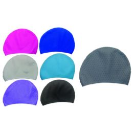 48 pieces of UniseX-Adult Swim Cap With Solid Color