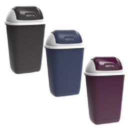 36 pieces Trash Bin With Swing Top Lid Small 9l - Waste Basket