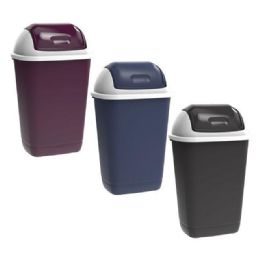 30 pieces Trash Bin With Swing Top Lid 15l - Waste Basket