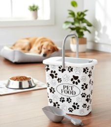 12 pieces of 10l Printed Pet Food Storage Container