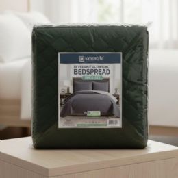 10 pieces 3pk King Soild Ultrasonic Bedspread Set - Bed Sheet Sets