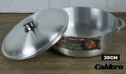 6 pieces Heavy Duty Aluminum Caldero #11  With Metal Handle - Aluminum Pans