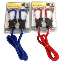 48 pieces of 3ft Bungee Strap Blue & Red