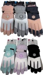 48 pieces Women's Winter Ski Gloves With Touch Screen, 6 Assorted Colors - Ski Gloves