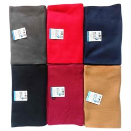 72 pieces Plain Winter Scarf,6 Assorted Colors (30 X150cm) - Winter Scarves