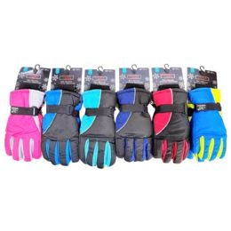 48 pieces Men's Winter Ski Gloves, 3 Assorted Colors - Ski Gloves