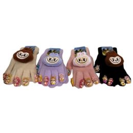 48 pieces Kids Winter Gloves With 10 Fingers Accessories, 4 Assorted Colors - Kids Winter Gloves