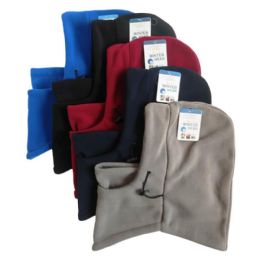 48 pieces Unisex Fleece Winter Face Mask 5 Assorted Colors - Unisex Ski Masks